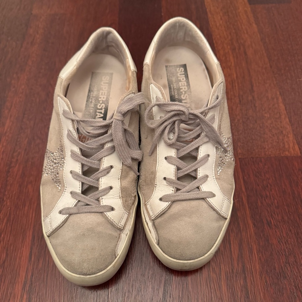 Golden Goose Superstar Swarovski Crystal Suede Sneakers - Picture 6 of 16